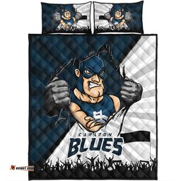 Amazing Aussie Carlton Breaking Through Fan Design Quilt Bed Set