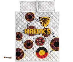Hawthorn Quilt Bed Set Hawks Indigenous White