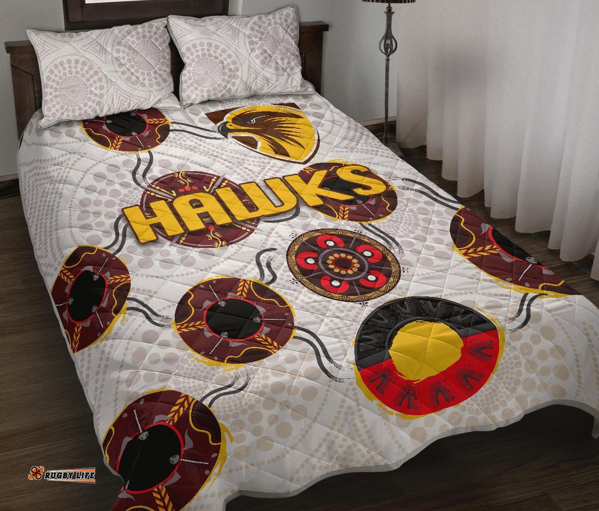 Hawthorn Quilt Bed Set Hawks Indigenous White