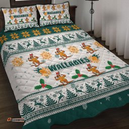 Amazing Aussie Australia Christmas Wallabies Special Ugly Christmas Quilt Bed Set
