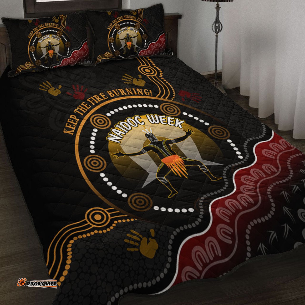 Amazing Aussie Australia Naidoc Week Aboriginal Inspired And Torres Strait Islander Culture Quilt Bed Set