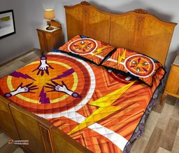 melbourne storm quilt bed set simple indigenous orange