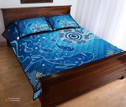 Aboriginal Quilt Bed Set, Indigenous Ocean Fishing