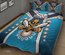 Gold Coast Quilt Bed Set Titans Gladiator Simple Indigenous