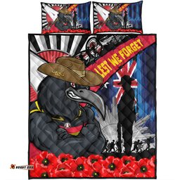 Amazing Aussie Adelaide Crows Anzac Day Honor United In Spirit Quilt Bed Set
