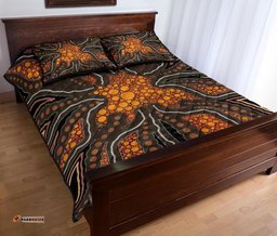 Aboriginal Quilt Bed Set, Indigenous Patterns Ver07