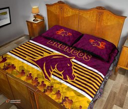 Brisbane Broncos Quilt Bed Set ANZAC Day Simple Style Maroon
