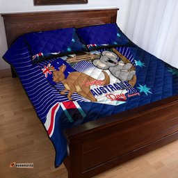 Australia Day Quilt Bed Set 2024 Proud To Be Australian Flag Color