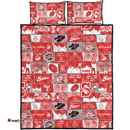 Amazing Aussie Sydney Swans Legacy Of The Pride Comic Style Quilt Bed Set