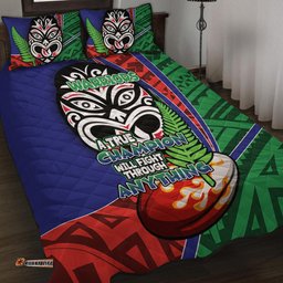 Amazing Aussie New Zealand Warriors A True Champion Will Fight Through Anything With Polynesian Patterns Quilt Bed Set