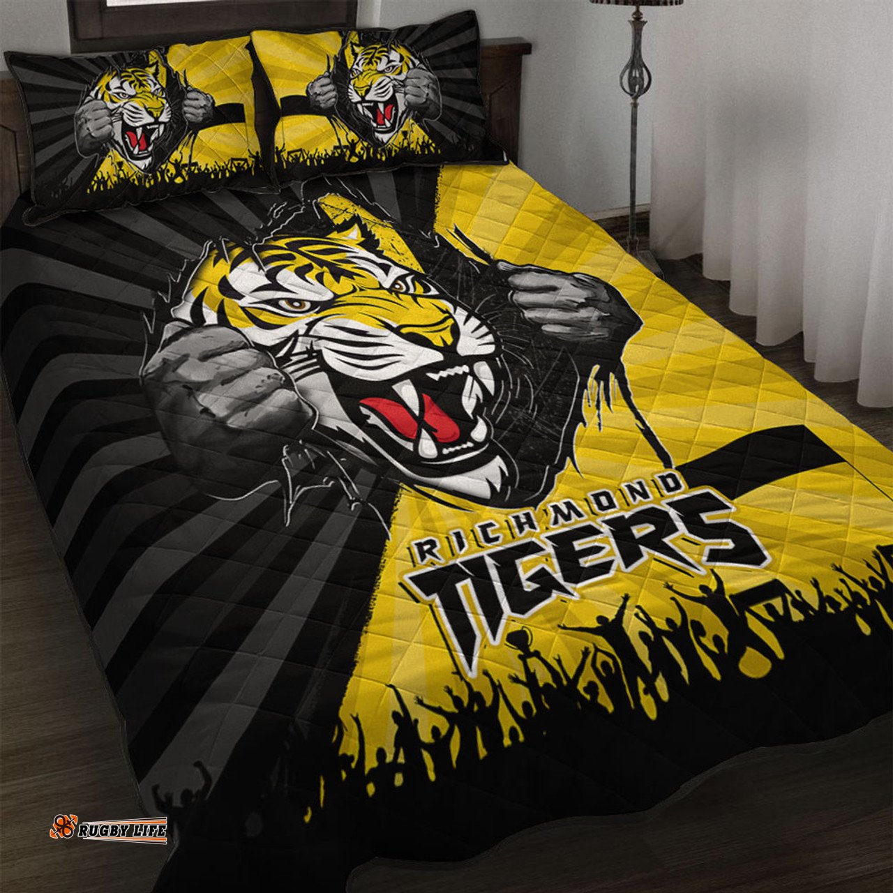 Amazing Aussie Richmond Breaking Through Fan Design Quilt Bed Set