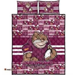 Amazing Aussie Queensland Maroons Champion���s Pride Comic Style Quilt Bed Set