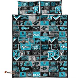 Amazing Aussie Port Adelaide Legacy Of The Pride Comic Style Quilt Bed Set