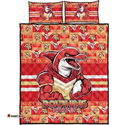 Amazing Aussie Redcliffe Dolphins Champion���s Pride Comic Style Quilt Bed Set