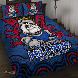 Amazing Aussie Western Bulldogs Ripped Legacy Of The Game Quilt Bed Set