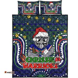 Amazing Aussie New Zealand Warriors Christmas Custom Christmas Knit Patterns Vintage Jersey Ugly Quilt Bed Set