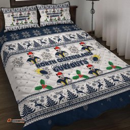 Amazing Aussie North Queensland Cowboys Christmas North Queensland Cowboys Special Ugly Christmas Quilt Bed Set