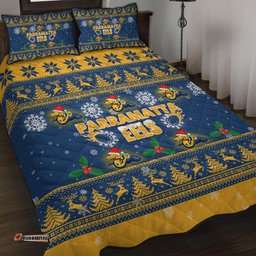 Amazing Aussie Parramatta Eels Christmas Special Ugly Christmas Quilt Bed Set