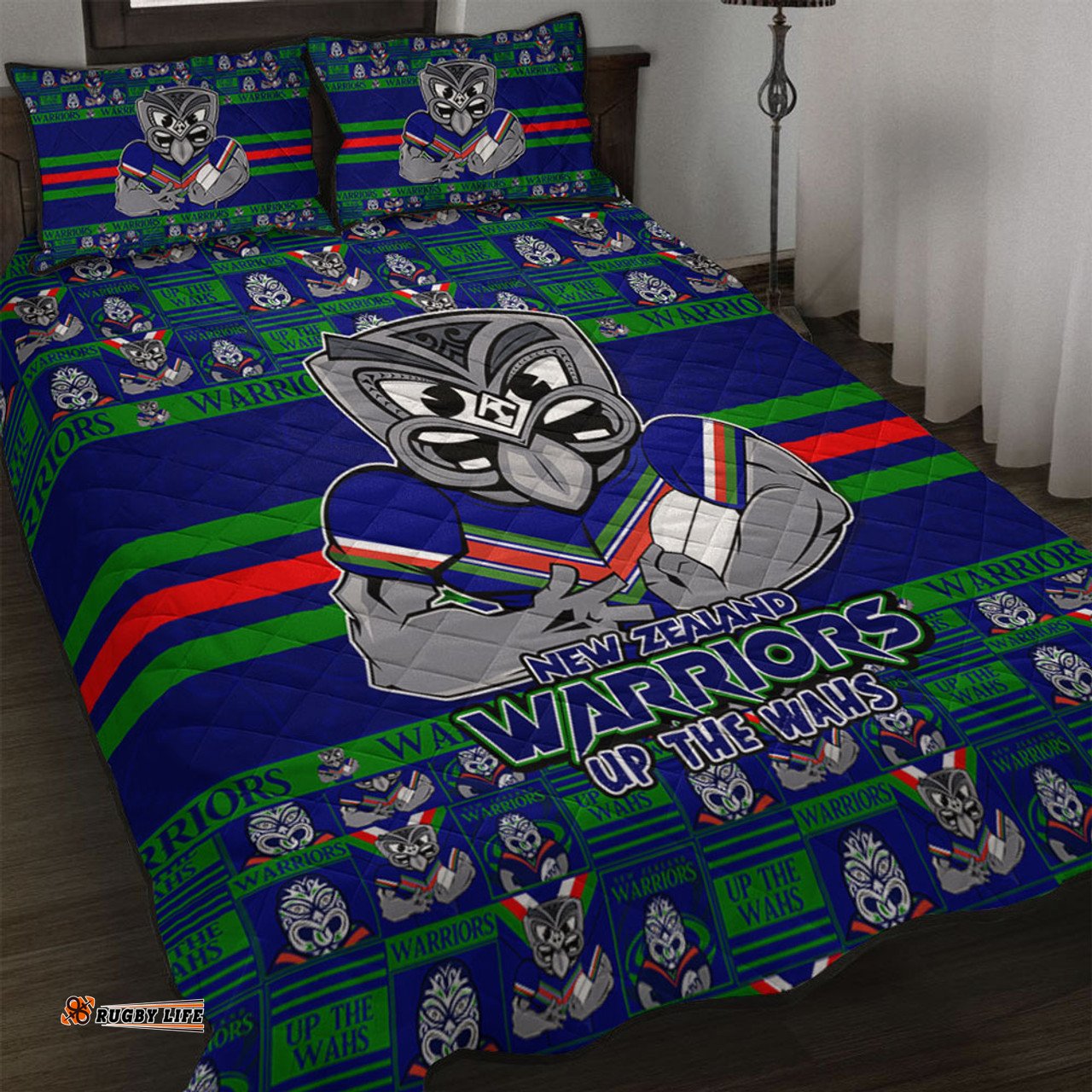 Amazing Aussie New Zealand Warriors Champion���s Pride Comic Style Quilt Bed Set