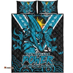 Amazing Aussie Port Adelaide Ripped Legacy Of The Game Quilt Bed Set