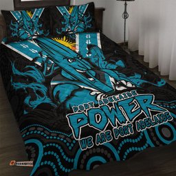 Amazing Aussie Port Adelaide Ripped Legacy Of The Game Quilt Bed Set