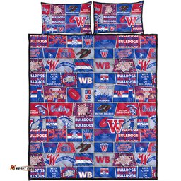 Amazing Aussie Western Bulldogs Legacy Of The Pride Comic Style Quilt Bed Set
