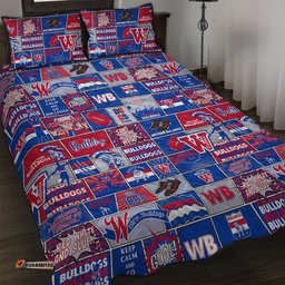Amazing Aussie Western Bulldogs Legacy Of The Pride Comic Style Quilt Bed Set