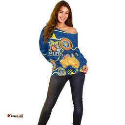 Personalised NAIDOC Week NRL Cowboys For Our Elders Off Shoulder Sweater