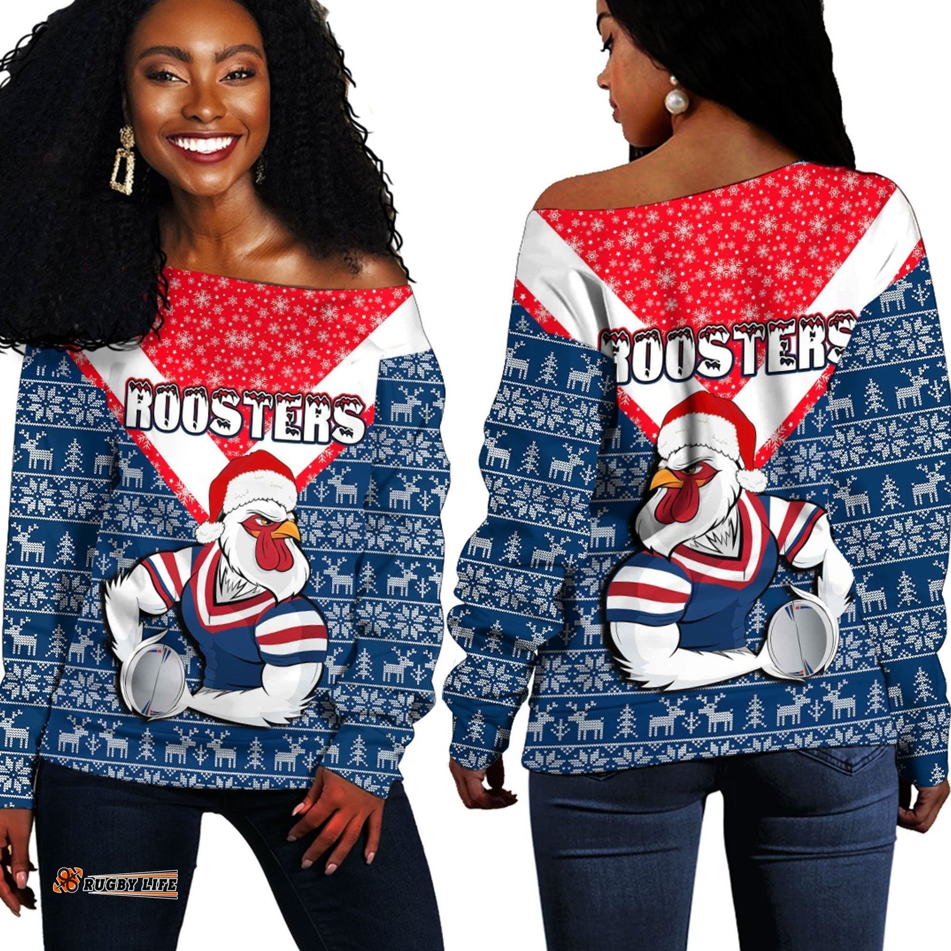 Vibe Hoodie Clothing Sydney Roosters Christmas Off Shoulder Sweaters