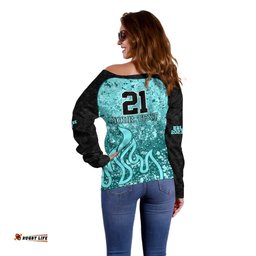 Brisbane Heat Custom Off Shoulder Sweater BBL Cricket Team 2024