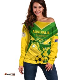Australia Soccer Off Shoulder Sweater Go Socceroos
