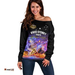 Australia Vivid Sydney Off Shoulder Sweater Aussie Proud Sydney Opera House