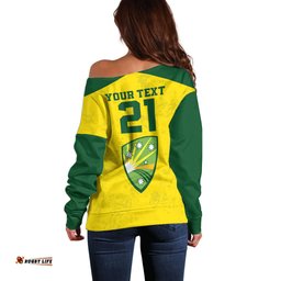 Custom Australia Cricket Off Shoulder Sweater History Champions World Cup Unique
