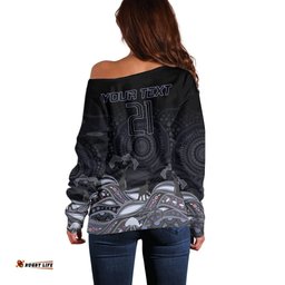 Custom Cowboys Rugby Off Shoulder Sweater The Starry Night Indigenous