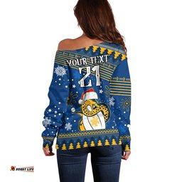 Custom Eels Rugby Off Shoulder Sweater Chirstmas Vibe 2023