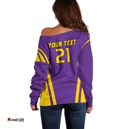 Custom Galle Cricket Off Shoulder Sweater Lanka League 2023