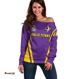 Custom Galle Cricket Off Shoulder Sweater Lanka League 2023