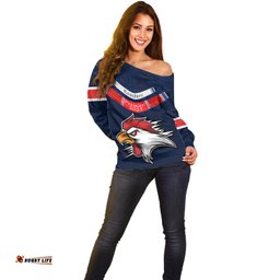Custom Roosters Permier Off Shoulder Sweater NRL Mascot with Aboriginal