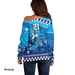 Custom Strikers BBL Off Shoulder Sweater Christmas Vibe 2023