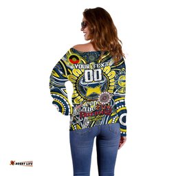 Custom NAIDOC Week 2024 Cowboys Off Shoulder Sweater Mascot Rugby