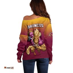 NRL Broncos Premiers Off Shoulder Sweater