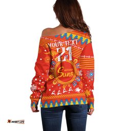 Custom GC Suns Football Off Shoulder Sweater Christmas Vibe 2023