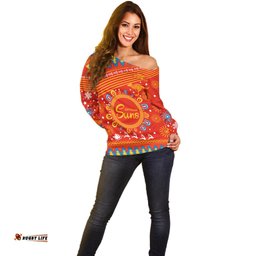 Custom GC Suns Football Off Shoulder Sweater Christmas Vibe 2023