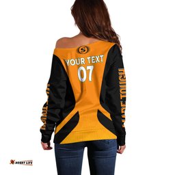 Custom Scorchers Cricket Champions Off Shoulder Sweater Made Tough