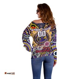 Custom NAIDOC Week 2024 Storm Off Shoulder Sweater Mascot Rugby