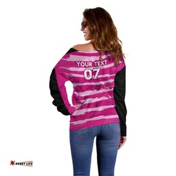 Custom Sixers Cricket Off Shoulder Sweater LIKEASIXER Special Ver