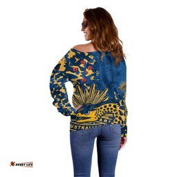 NRL ANZAC Parramatta Eels Off Shoulder Sweater Camouflage