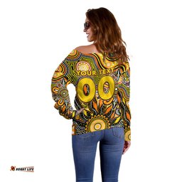 Personalised Tiger NAIDOC Week 2024 Off Shoulder Sweater Aussie Aboriginal Art