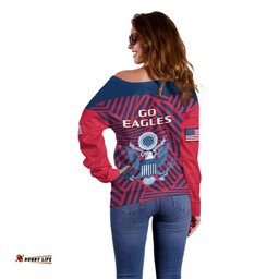 United States Rugby Off Shoulder Sweater USA Go Eagles Pacific 2023