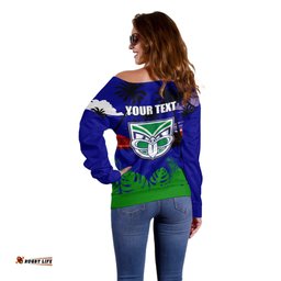 NRL Warriors Off Shoulder Sweater Summer Vibe Style